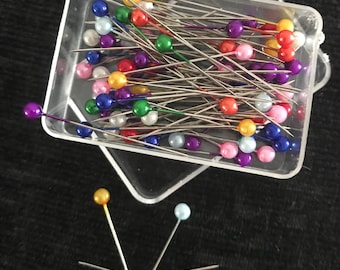 BALLPEARL HIJAB SCARF ART PINS HEAD BERRY TAILORING SEWING CRAFT PINS LARG 60MM
