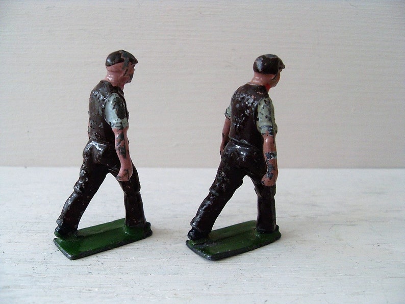 Vintage Johillco Lead Miniature Farmer Figurines John Hill & Etsy