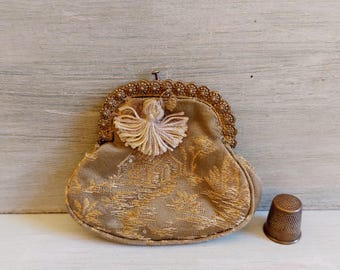 Antique Victorian/Edwardian Silk Coin Purse