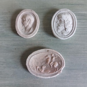 Antique Original Miniature Plaster Intaglios Circa 1800&#39;s