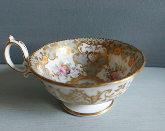 Antique Teacup Coalport Circa 19th Century Roses Design 7518