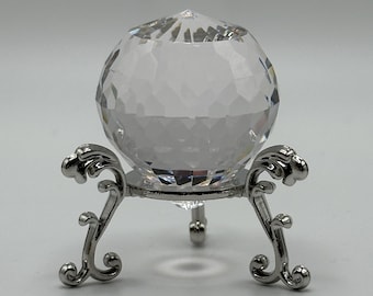 Cathedral Window Facet Egyptian Crystal Ball Sun Catcher 30mm or 40mm with Display Stand, Feng Shui, Rainbows