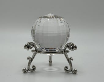 Matrix Facet Egyptian Crystal Ball Sun Catcher 30mm, 40mm, or 50mm with Display Stand, Feng Shui, Rainbows