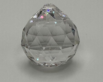 NOUVEAU ! Capteur de soleil boule de cristal transparent Preciosa 40 mm, Feng Shui, arcs-en-ciel