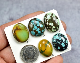 Turquoise cabochons van Hubei, sieradenbenodigdheden voor edelstenen