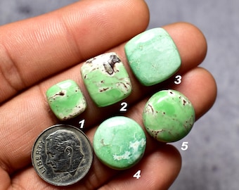 Variscite Cabochons for Jewelry Making, Loose Gemstone