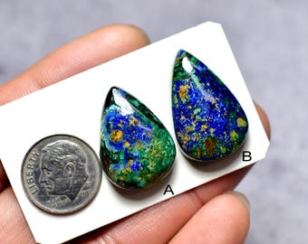Cabochon di azzurrite, azzurrite, cabochon per gioielli, gioielli in azzurrite, cabochon, pietra preziosa di azzurrite, cabochon sfusi, cabochon di azzurrite