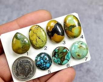 Turquoise cabochons van Hubei, losse edelsteen voor sieraden