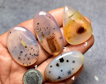 Montana Agate Cabochons for Jewelry Making, Loose Agate Gemstone