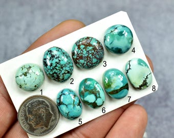 Hubei Turquoise Cabochons, Hubei Turquoise, Cabochons for Jewelry, Hubei Turquoise Jewelry, Cabochons, Turquoise Gemstone, Loose Cabochons