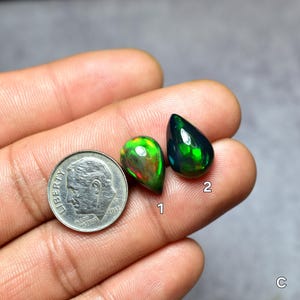 Black Opal Cabochons, Ethiopian Opal Cabochons, Cabochons for Jewelry, Opal Jewelry, Cabochons, Opal Gemstone, Loose Cabochons, Black Opals