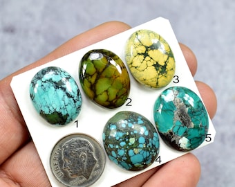 Hubei Turquoise Cabochons, Hubei Turquoise, Cabochons for Jewelry, Hubei Turquoise Jewelry, Cabochons, Turquoise Gemstone, Loose Cabochons