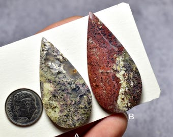 Indonesian Moss Agate Cabochon for Jewelry Making