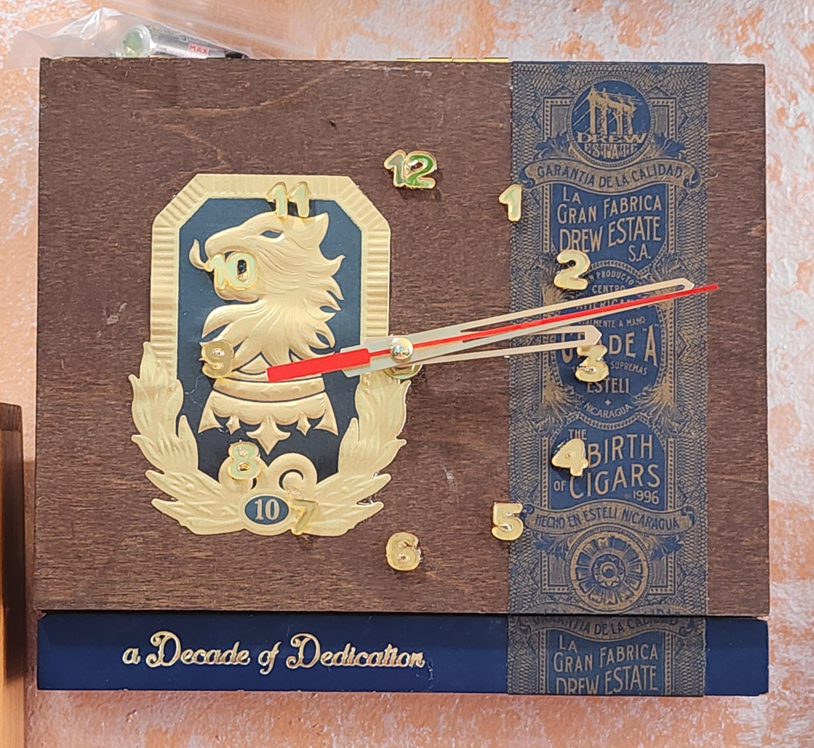 Cigar Box Wall Clock - Etsy