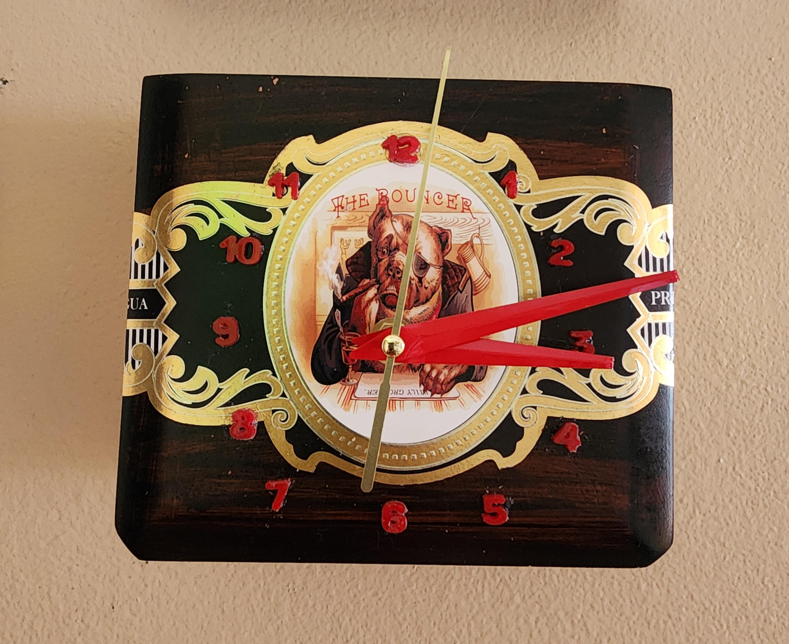 Cigar Box Wall Clock - Etsy