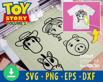 Toy Story Volume 1 SVG Files For Cricut, Silhouette, Scanncut. Instant Download. Files for svg, png, eps, dxf