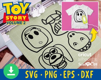 Toy Story Volume 2 SVG Files For Cricut, Silhouette, Scanncut. Instant Download. Files for svg, png, eps, dxf