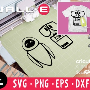 Wall-E SVG Files Bundle - svg, png, eps, dxf - Perfect for Cricut, Silhouette, ScanNCut - DIY Crafts & Decor