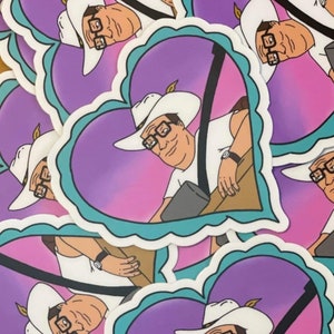 Hank Hill Pimp Cowboy Hat King of the Hill Sticker