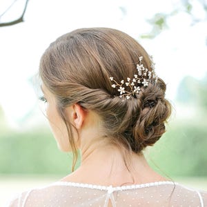 Bridal Hair Pins, beaded hair pins, beaded bridal pins, wedding hair pins, pearl hair pins, bridesmaid hair pins, hair jewellery image 2
