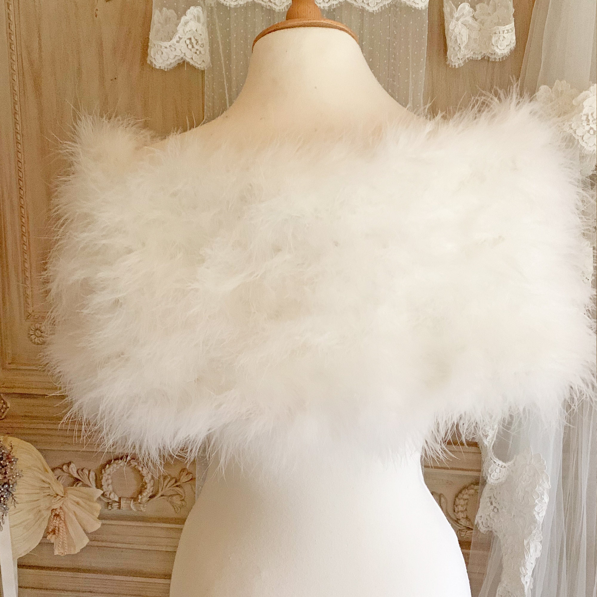 Feather Wrap, Marabou Wrap, Special Occasion Wraps, Feather Boleros