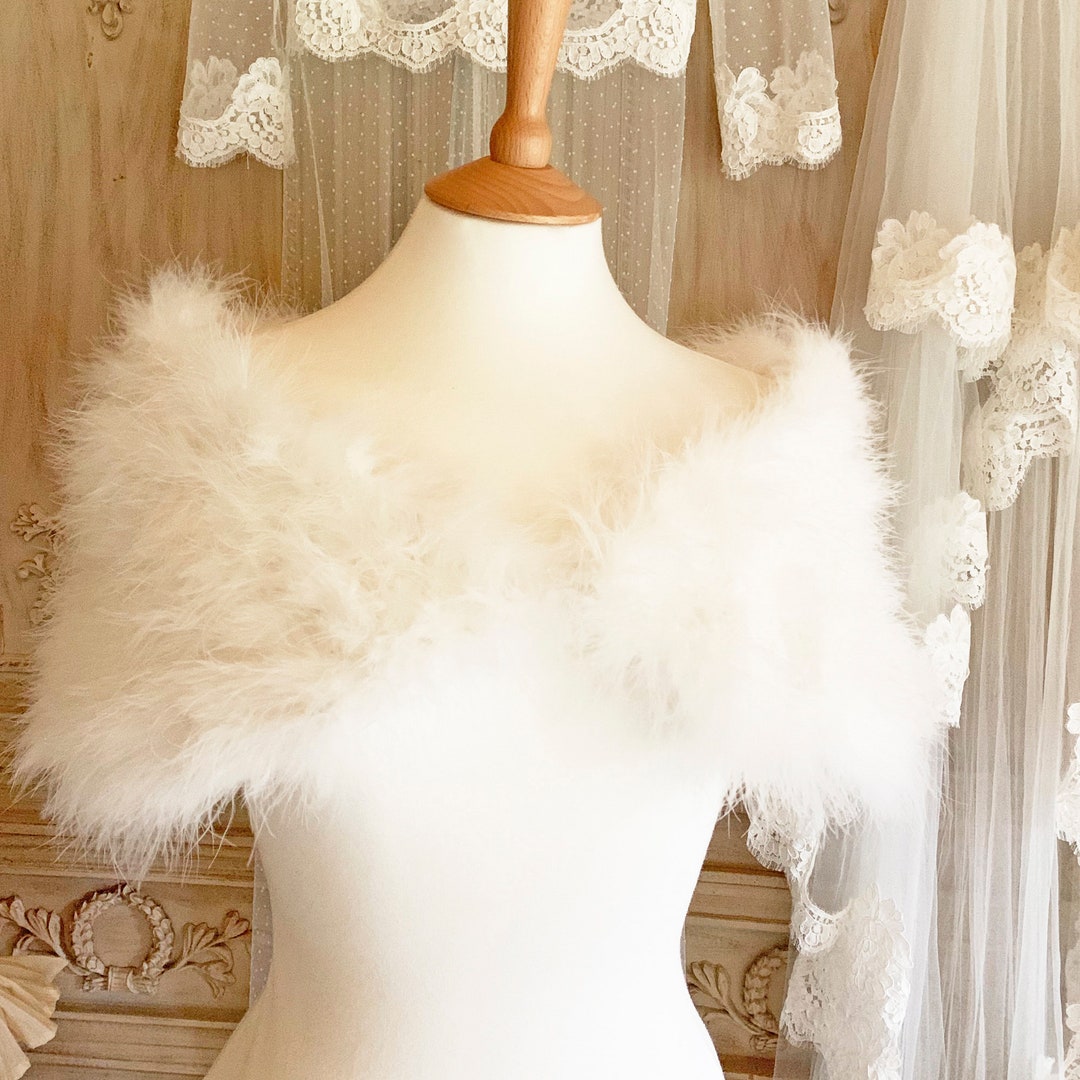 Feather Wrap, Marabou Wrap, Special Occasion Wraps, Feather Boleros