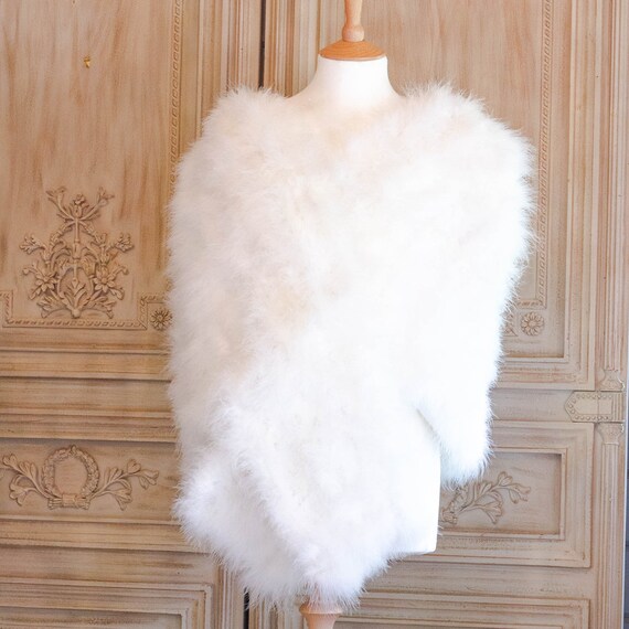 Feather shawl wrap Clearance