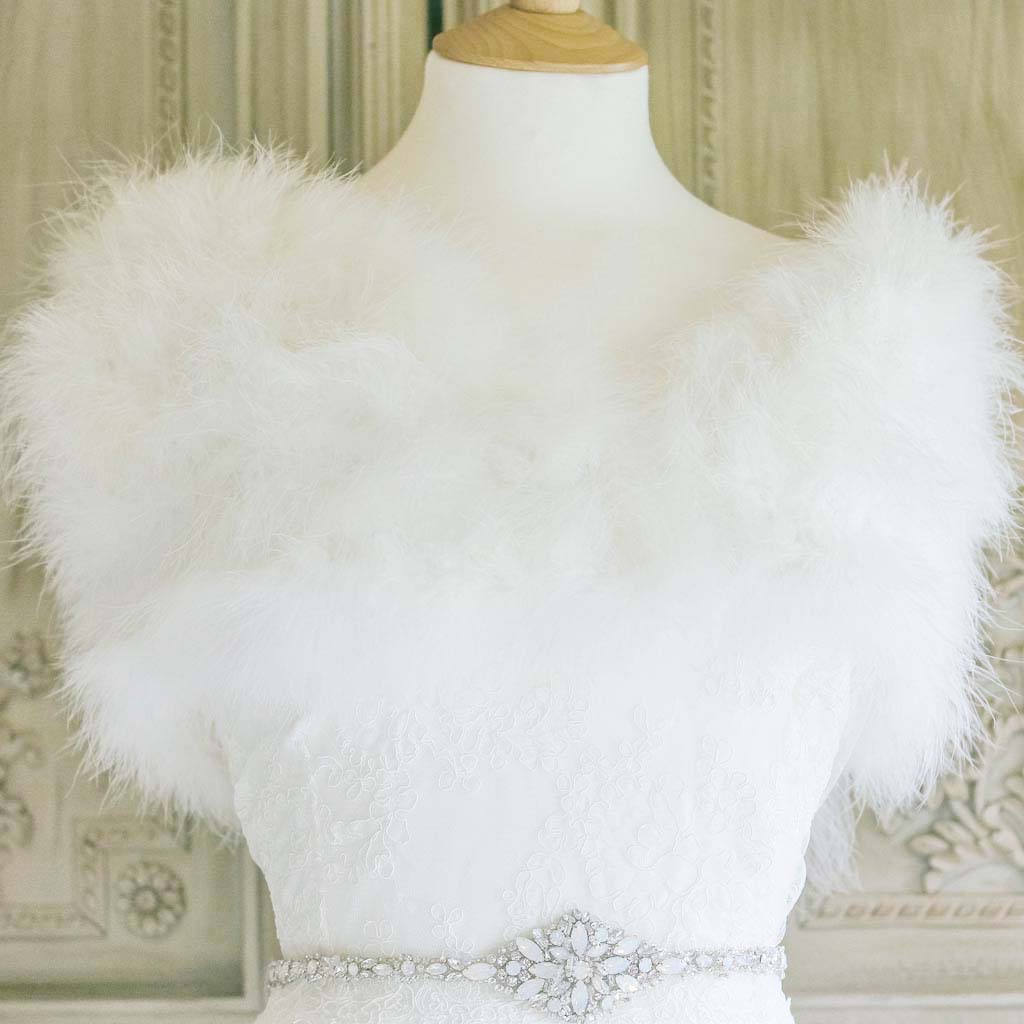 Feather Wrap, Marabou Wrap, Special Occasion Wraps, Feather Boleros