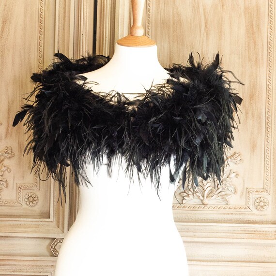 ostrich feather wrap