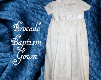 Brocade Baptismal Gown