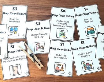 Housekeeping Chore Cards