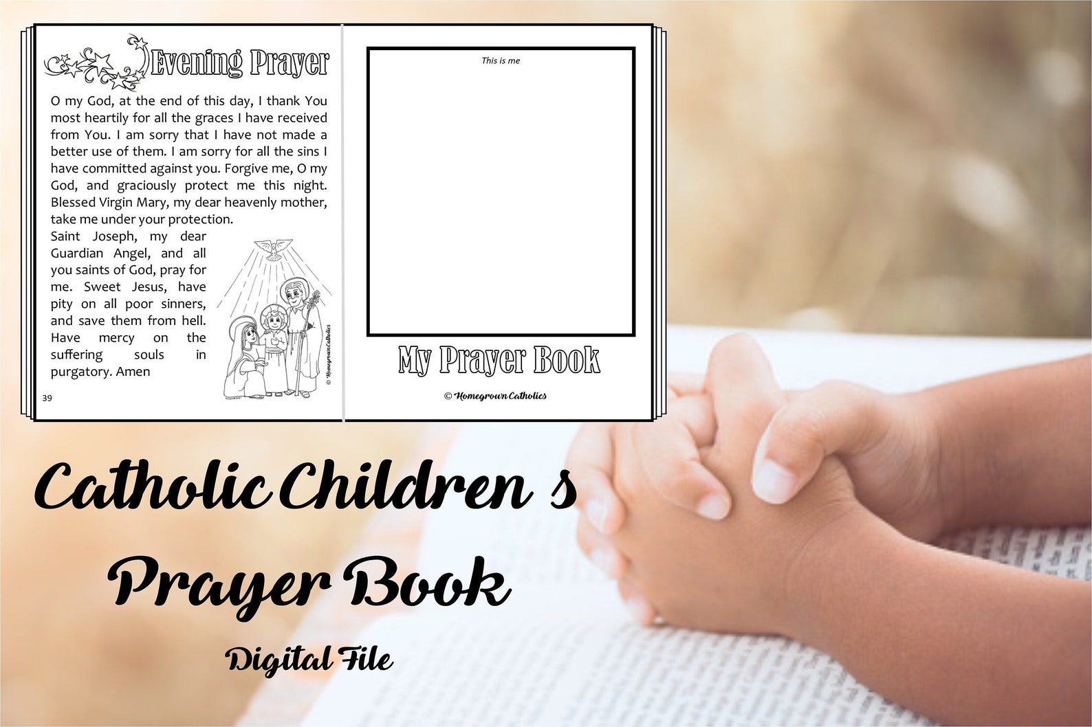 Children's Prayer Book PDF File Etsy