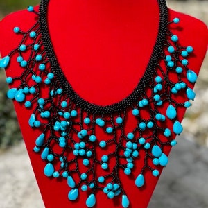 Turquoise Beaded Necklace