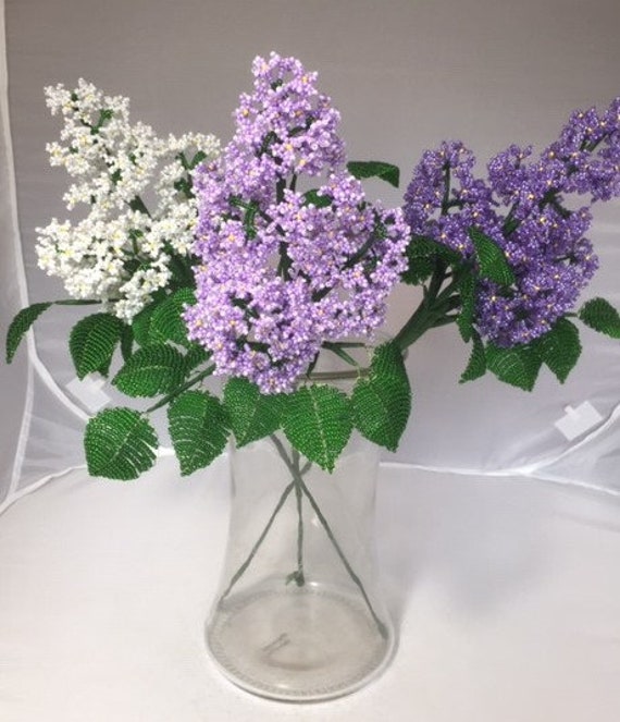 Beaded Lilac Bouquet - Etsy