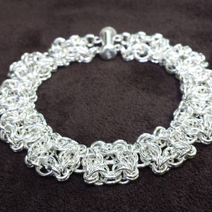 Celtic Labyrinth Chainmail Bracelet