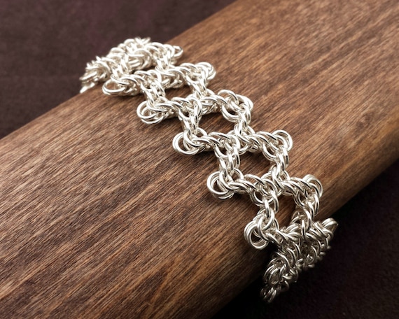 Byzantine Web Chainmail Bracelet