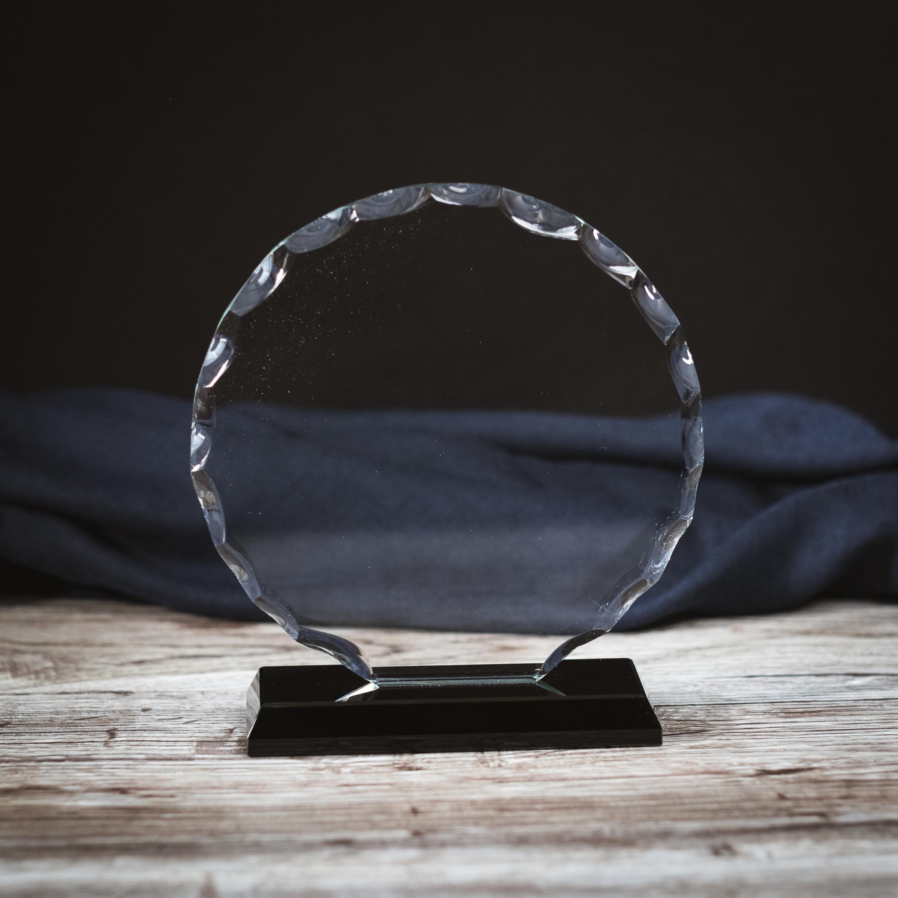 Custom Engraved Wave Designer Glass Award – Elegant Recognition Piece - View #9