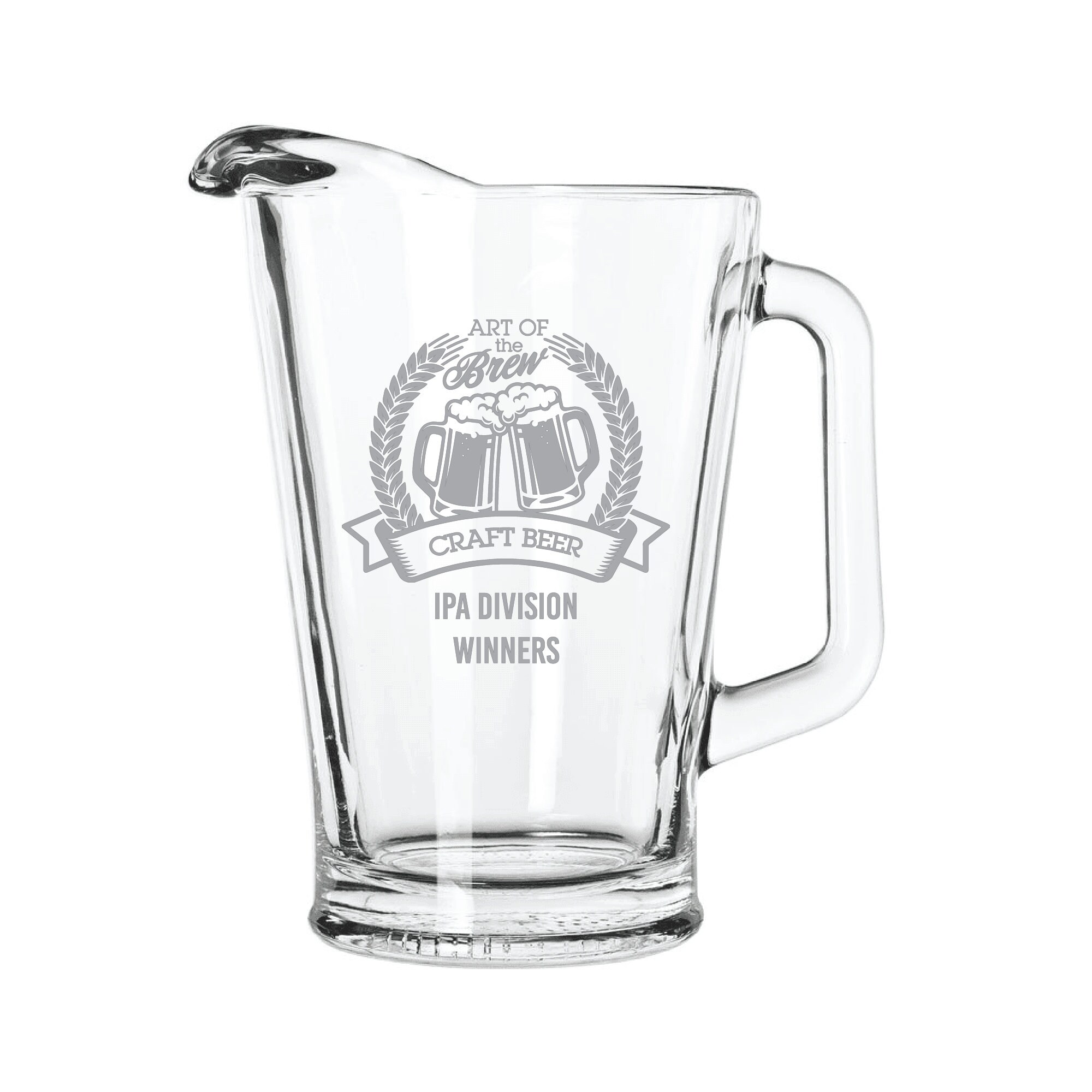 Engraved Glass Beer Pitchers Custom Water Pitchers Engraved Barware