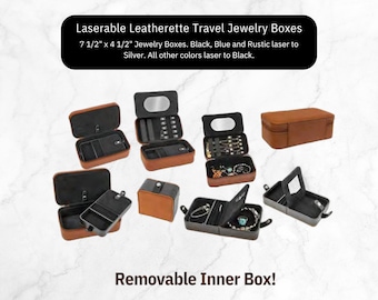 Travel Jewelry Boxes, Leather Jewelry Box, Engraved Jewelry Box, Jewelry Organizer, Travel Accessories, Jewelry Storage Box