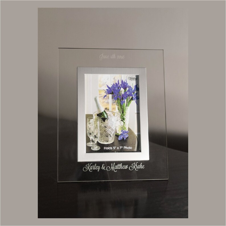 Personalized Engraved Picture Frame Holds 5 x 7 Etsy