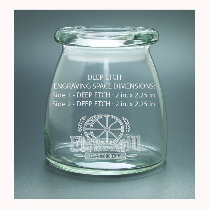 Etched Promotional Products Deep Etched Award Etched Candy Jar Wholesale Deep Etched Candy Jar Award Engraved Jars with Lid