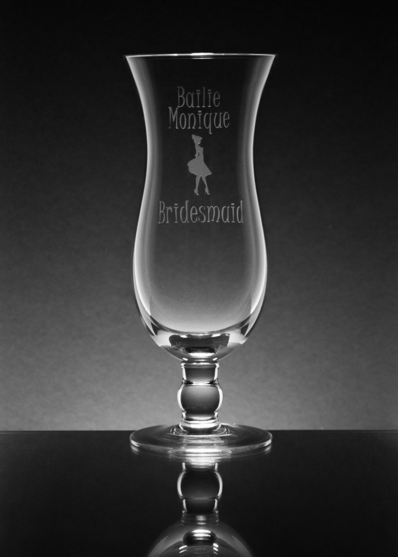 Personalized Engraved Hurricane Cocktail Glass 15 oz. Etsy
