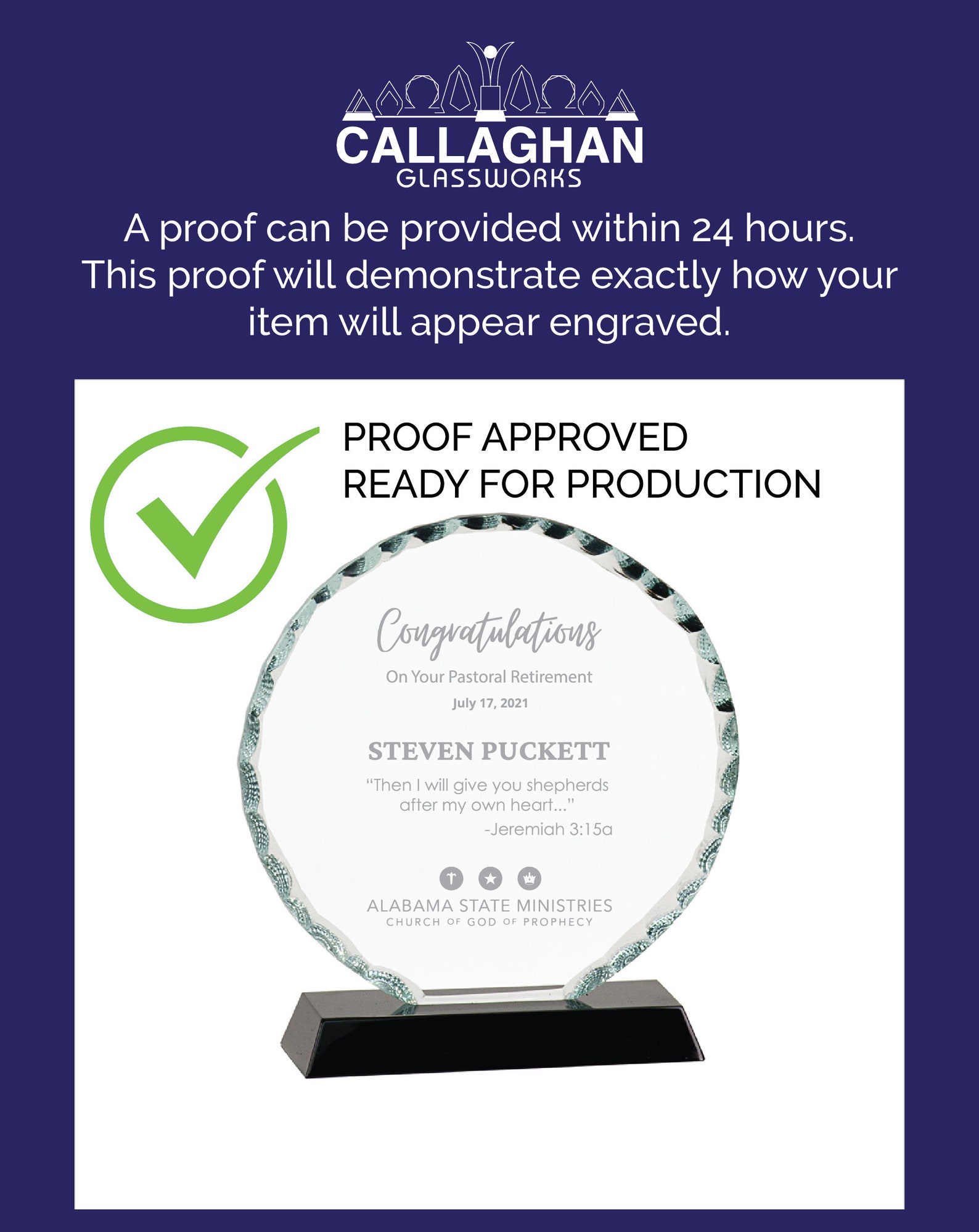Custom Glass Shield Award Engraved Retirement Award Custom Etsy