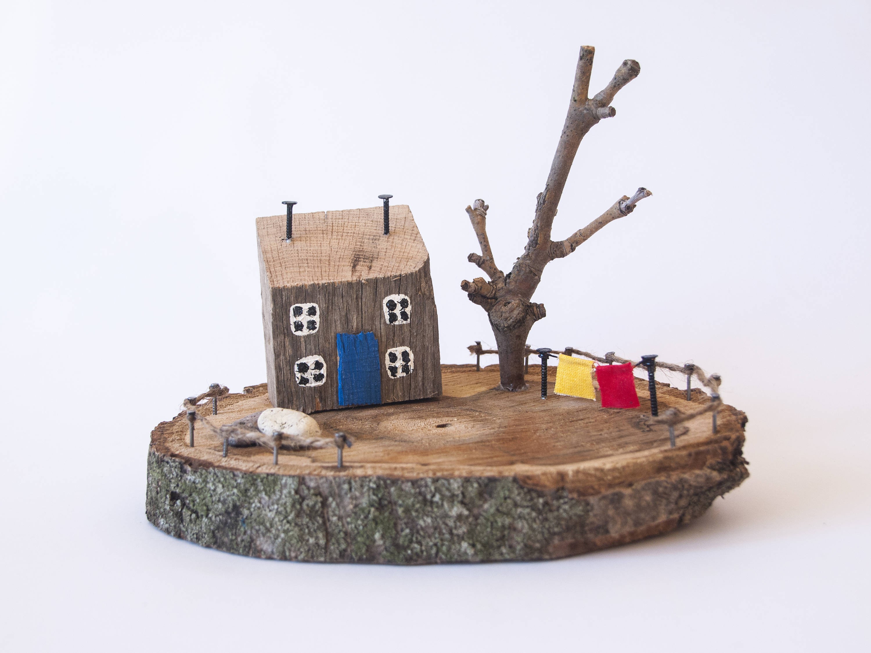 Driftwood House Driftwood Art Wood Gift Natural Home Decor Etsy