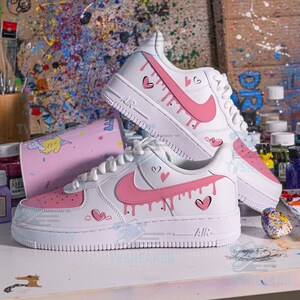 Custom Shoes Air Force 1 Drip, Women Custom Shoes