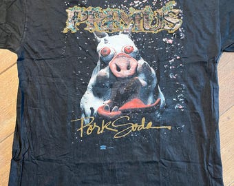 Vintage Primus 1993 Cheesy Home Video Black Cotton T Shirt Size XL