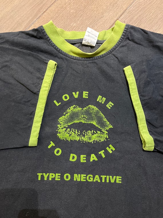 Type O Negative 1996 love me to death Ringer shir… - image 5