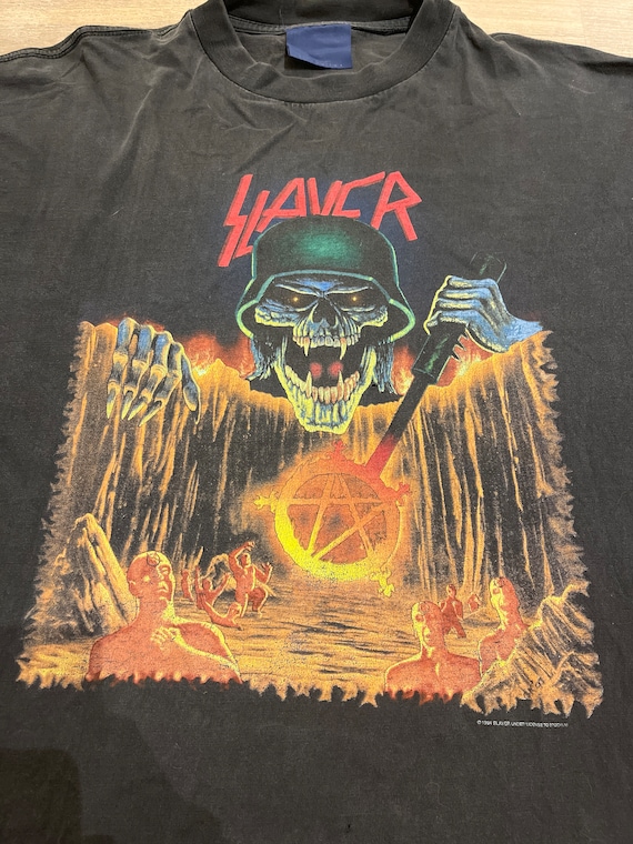 Slayer 1992 tour shirt European Intourvention meta