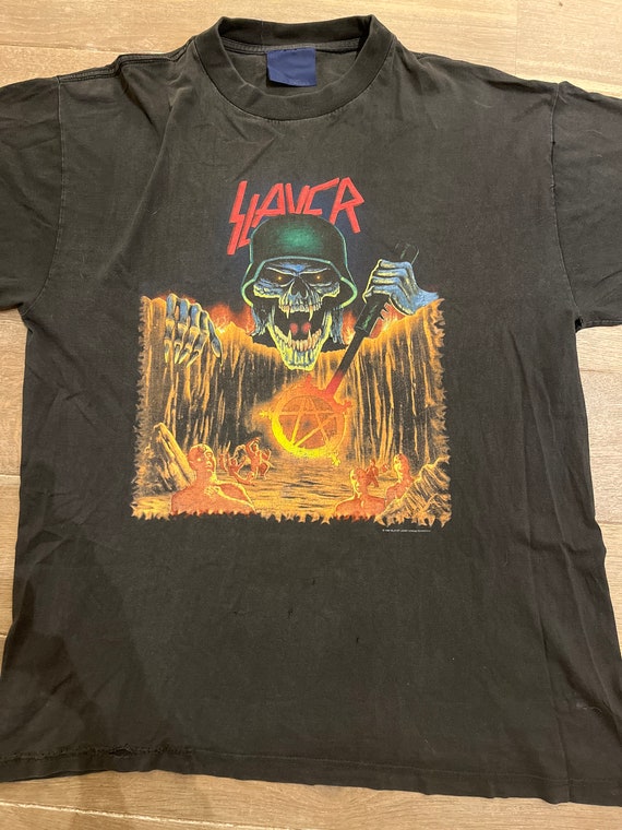 Slayer 1992 tour shirt European Intourvention met… - image 2