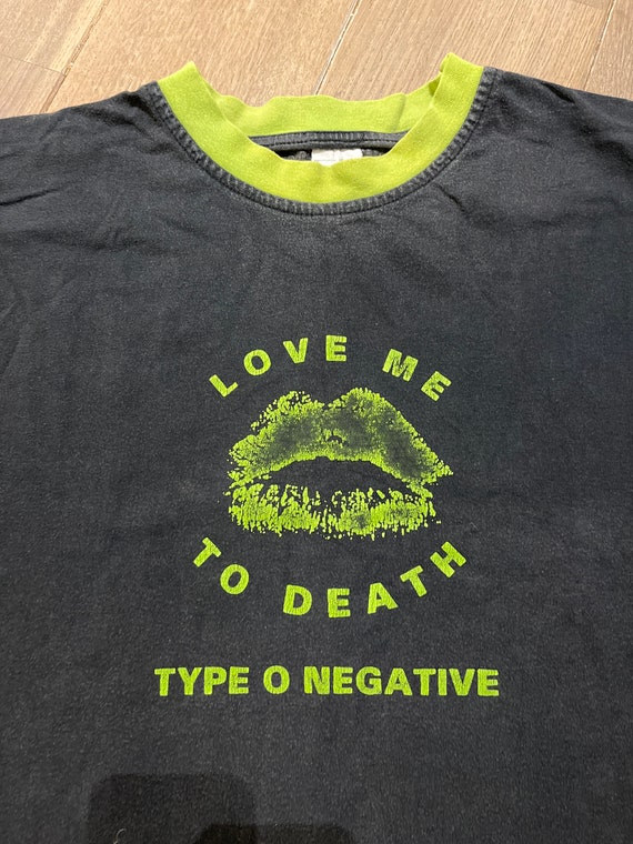 Type O Negative 1996 love me to death Ringer shir… - image 1
